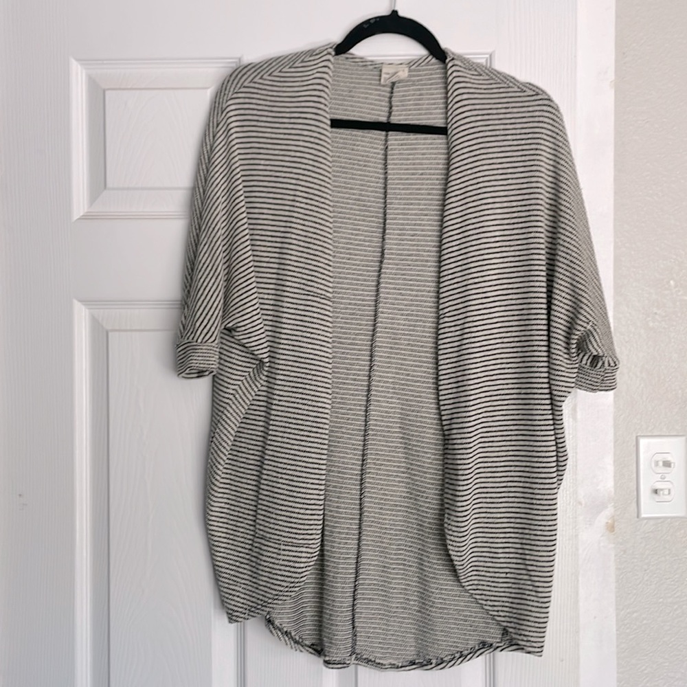 Black and white striped cardigan from Full Tilt